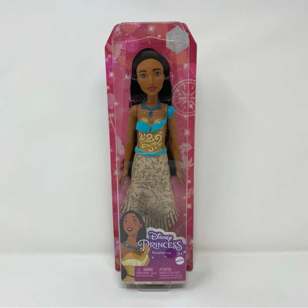 Disney Princess Dolls for 2023 Pochantas Posable‎ Fashion Doll with Accessories